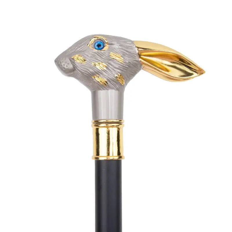 Canne épée Rabbit Dorée - 93cm - canne de marche - vue de profil