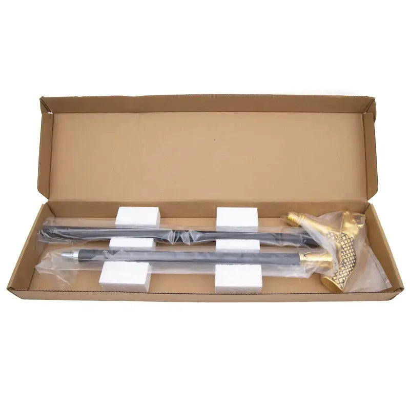 Canne épée Rhinocéros Dorée - Sword Length 16cm - canne de marche - accessoires inclus