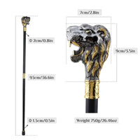 Canne épée Tête de Lion - 93cm - canne de marche - embout antidérapant
