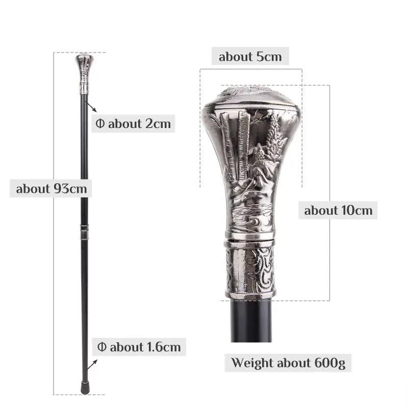 Canne épée Tête de Loup - 93cm - canne de marche - vue d'ensemble