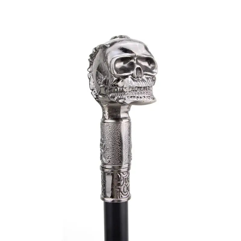 Canne épée Tête de mort - 93cm - canne de marche - vue de face