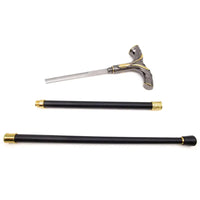 Canne Luxe épée - 93cm - canne de marche - vue de face