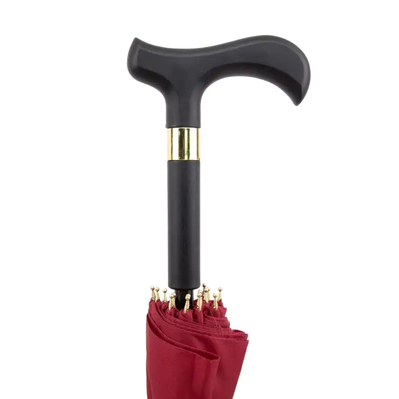 Canne Parapluie Femme - Rouge - canne de marche - détail des finitions