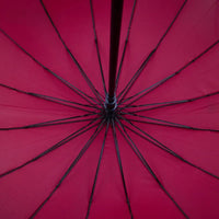 Canne Parapluie Femme - Rouge - canne de marche - vue de trois quarts
