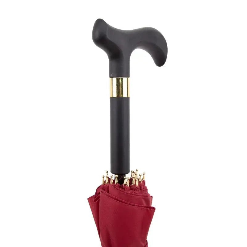 Canne Parapluie Femme - Rouge - canne de marche - zoom sur la matière