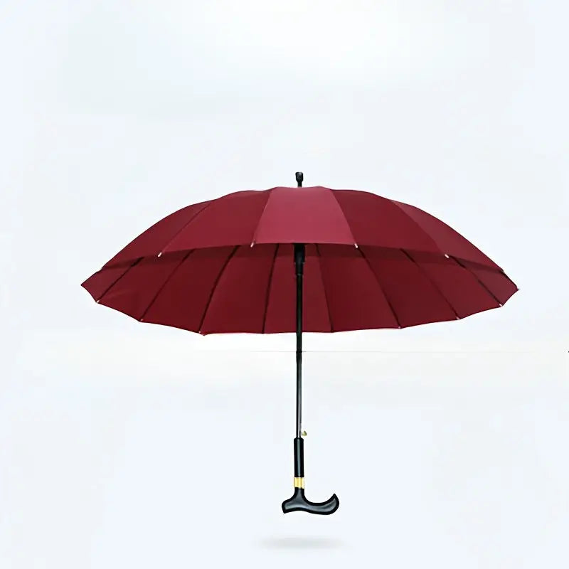 Canne Parapluie Rouge - Rouge - canne de marche - vue de trois quarts