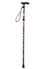 Canne pliante femme - Violet - Canne de marche - détail du fût