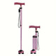 Canne pliante Rose - Rose - canne de marche - vue de face