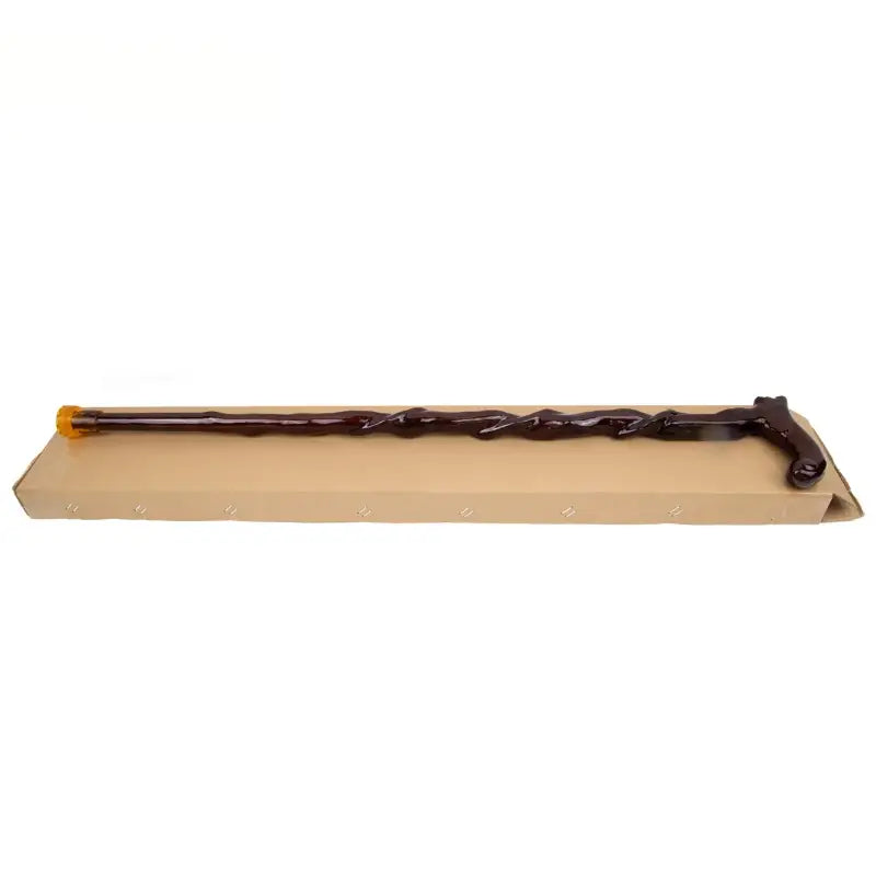 Canne sculpté en bois - Sculpté - canne de marche - détail des finitions