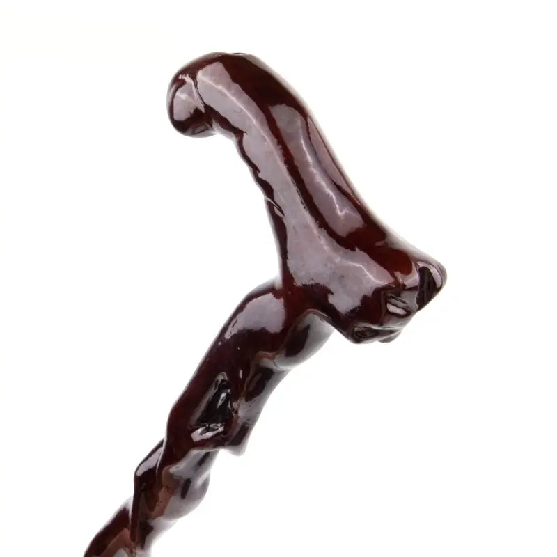 Canne sculpté en bois - Sculpté - canne de marche - vue de dos