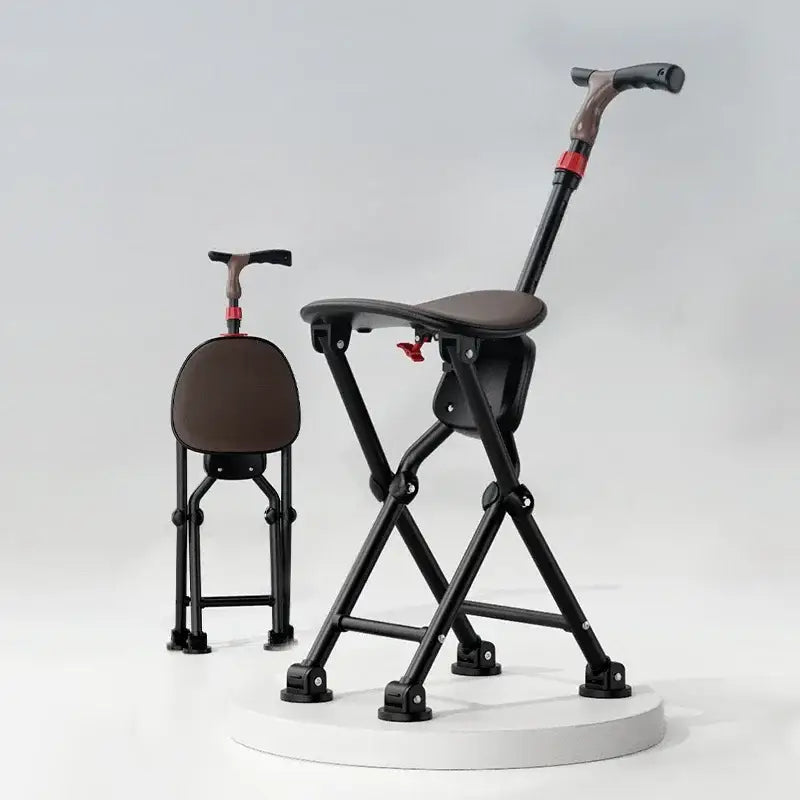 Canne siège pliante ultra légère 4 Pied - canne de marche