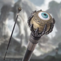 Canne steampunk - 94cm - canne de marche - vue de trois quarts