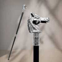 Canne tête de cheval - 93cm - canne de marche - détail de la poignée