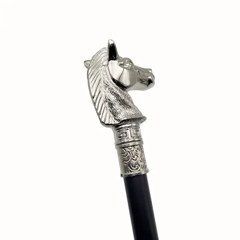 Canne tête de cheval - 93cm - canne de marche - vue de face