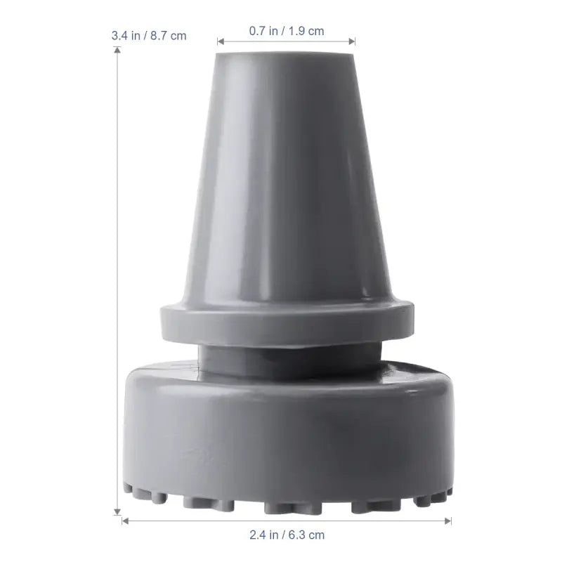 Embout de béquille - Gris clair - Accessoire de canne - embout antidérapant (3)