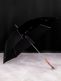 Parapluie canne de Luxe - canne de marche - détail de la poignée