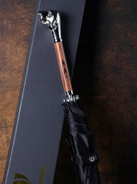 Parapluie canne de Luxe - canne de marche - vue de profil (2)