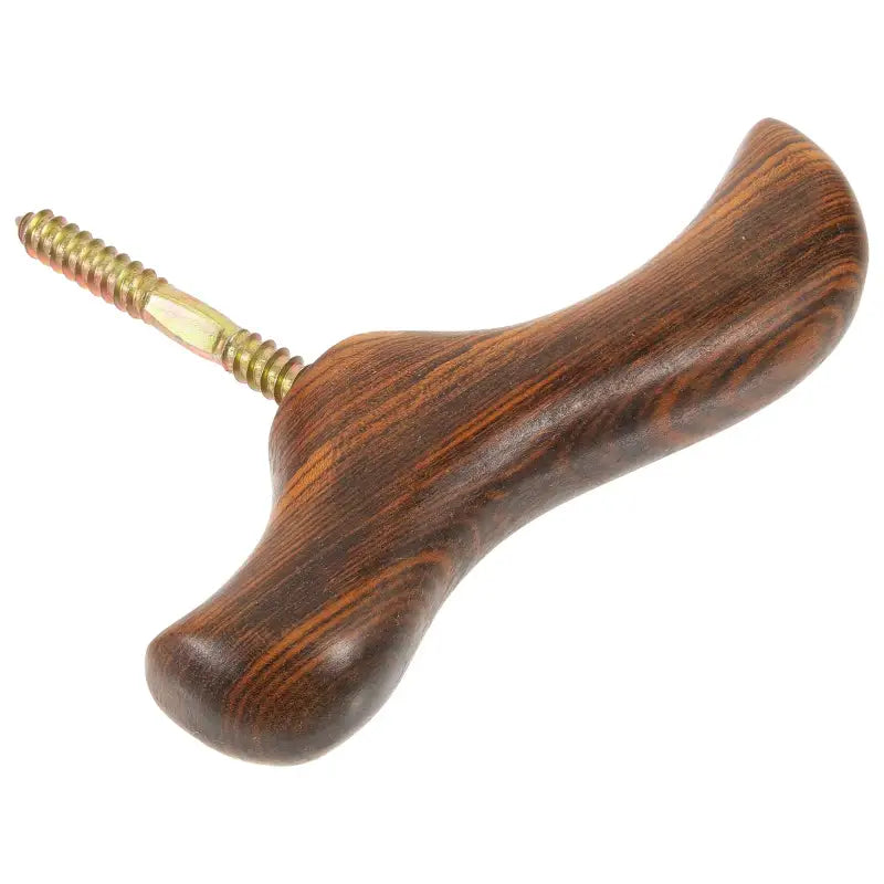 Poignée canne de marche - Marron - Accessoire de canne - vue de profil