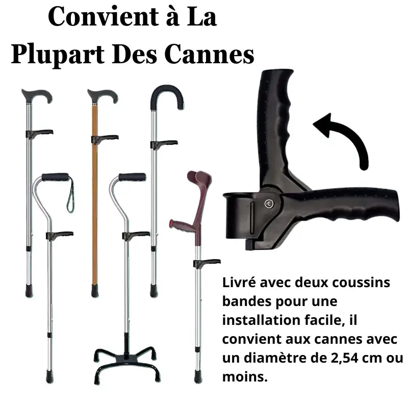Poignée de canne - Universel - Accessoire de canne - détail de la poignée