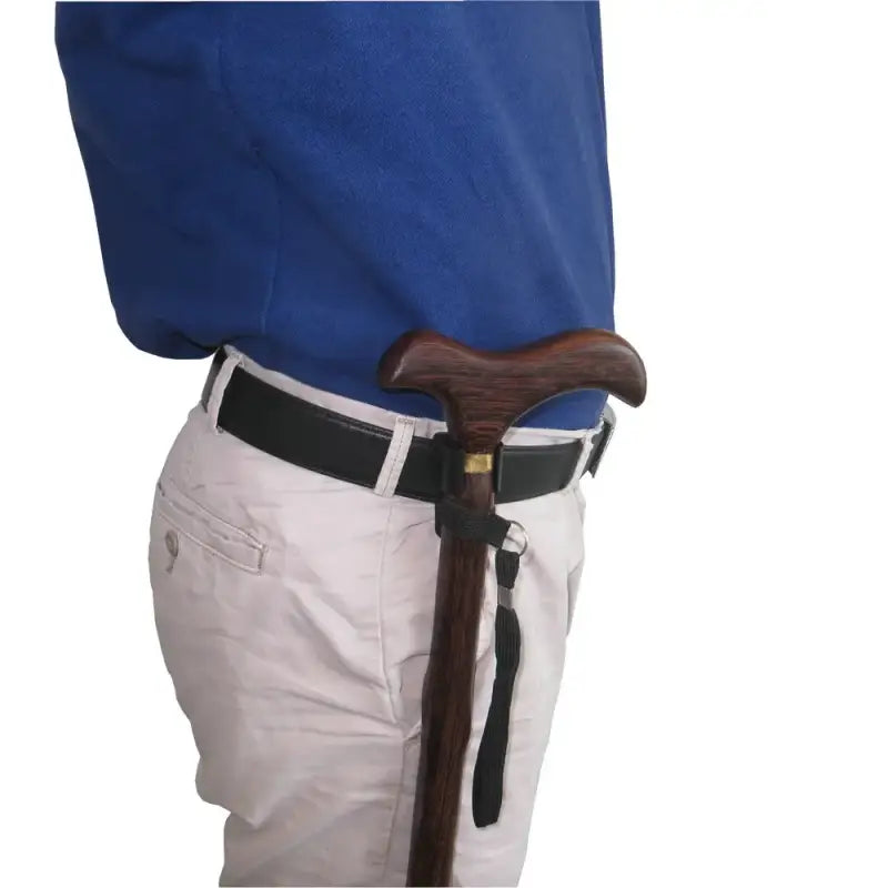 Porte canne de marche - Dragonne + Porte canne - Accessoire de canne - détail de la poignée